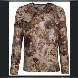 Cabelas Mens Performance Long Sleeve T-Shirt Prairie Sz M